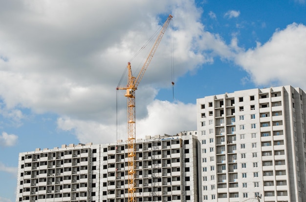 Construção dos novos edifícios