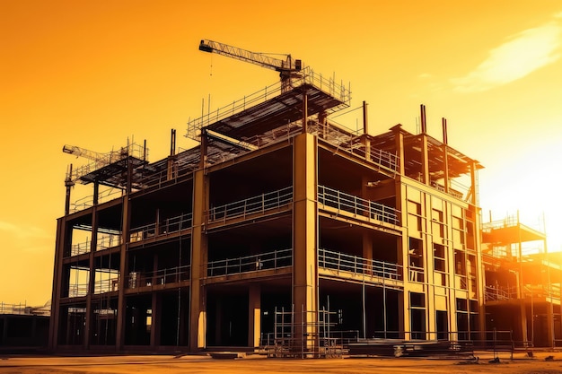 Construção Fotografia publicitária profissional gerada por IA