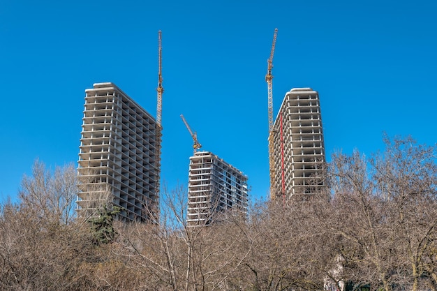 Construção ilegal na beira do mar em Odessa Ucrânia