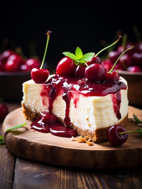 Construção Perfeita de um Cheesecake de Cereja