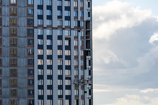 construcción de un complejo de apartamentos residenciales