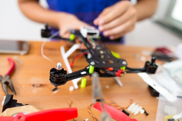 Construcción de drones en casa.