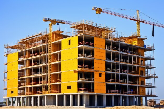 Construcción Edificio fotografía publicitaria profesional Generado por IA