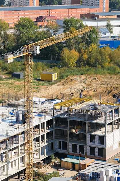 Foto construcción de edificios residenciales modernos de gran altura