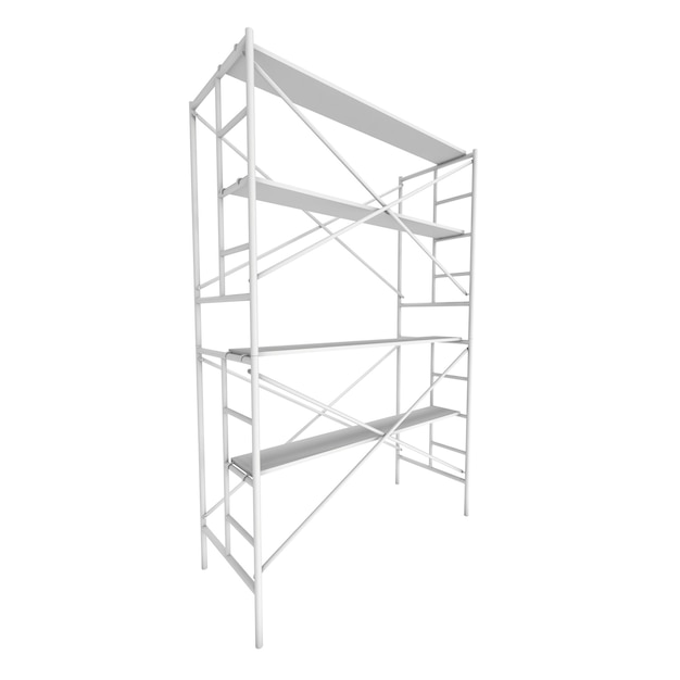 Construcción metálica de andamios