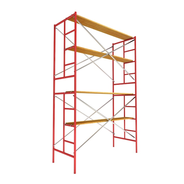Construcción metálica de andamios