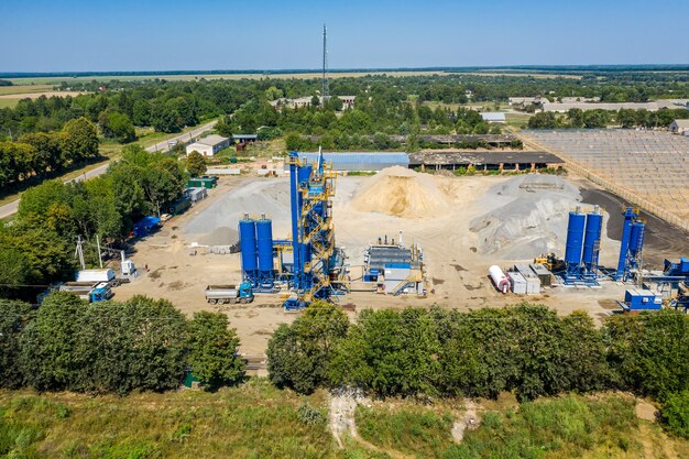 Construcción de una planta para la producción de asfalto