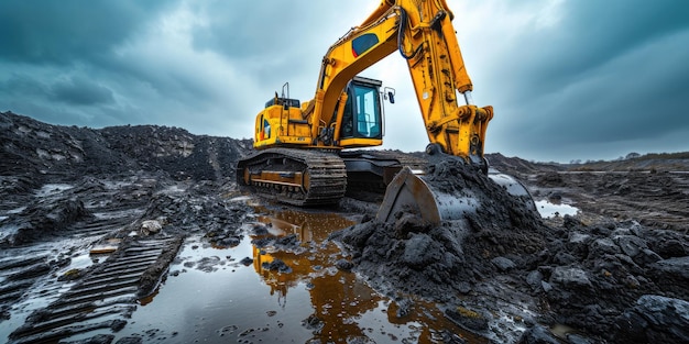 Construindo o Futuro A escavadora no centro das atenções