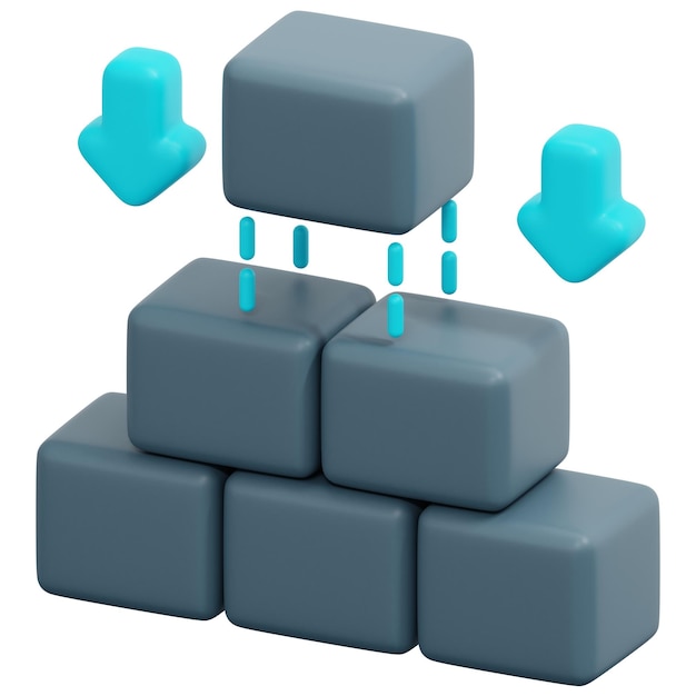 construir 3d render icono ilustración