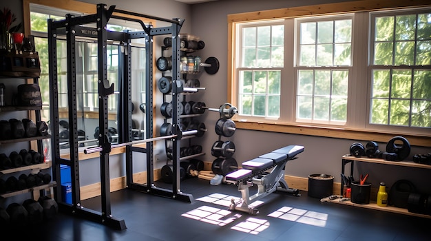 Construir un gimnasio en casa para estar en forma en cualquier momento