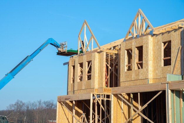 Construyendo una casa de madera contrachapada