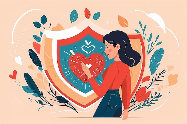 Construyendo una embarcación de vector plano de SelfLove Shield