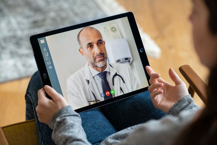 Consulta online do médico do paciente