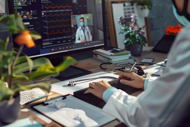 Consultoría médica de telemedicina a distancia