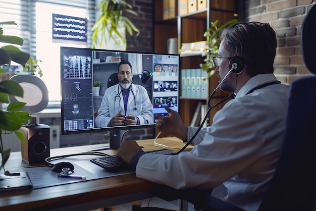 Consultoría médica de telemedicina a distancia