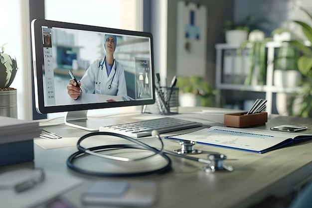 Consultoría médica de telemedicina a distancia