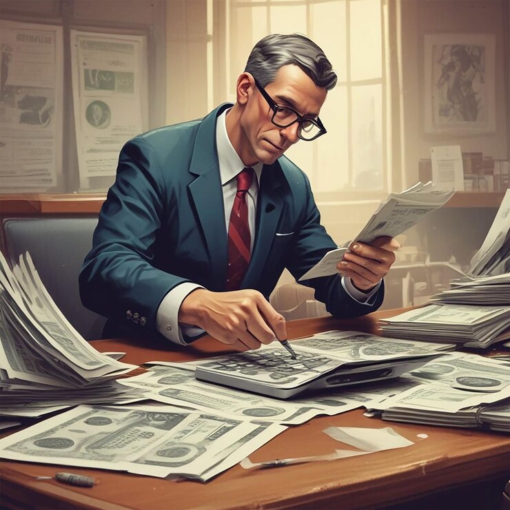 Contador en el trabajo