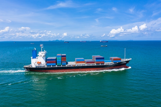 Container-Frachtschiff-Geschäftslogistikdienstleistungen importieren und exportieren internationale Transporte