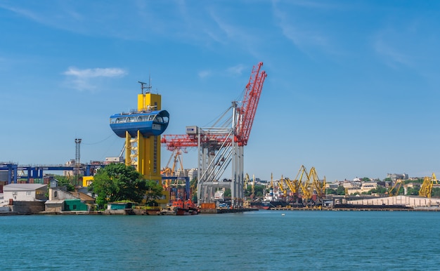 Containerterminal des Frachthafens in Odessa, Ukraine