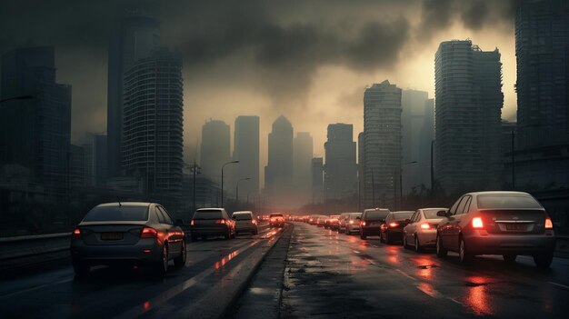 La contaminación del aire en las megalópolis