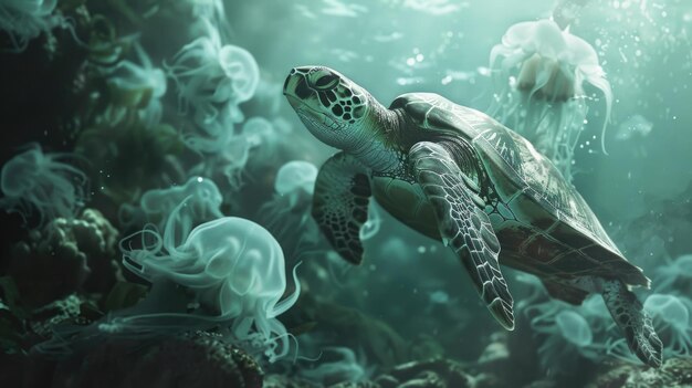 La contaminación por plásticos daña a las tortugas marinas confundidas con medusas
