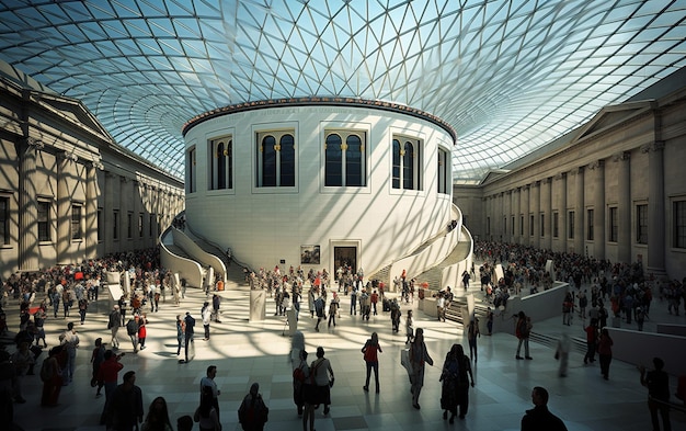 Contempla la grandeza del interior del Museo Británico