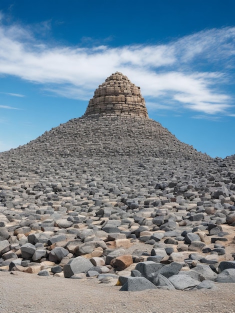 Contempla la grandeza de la obra maestra de la naturaleza: un colosal montículo de rocas.