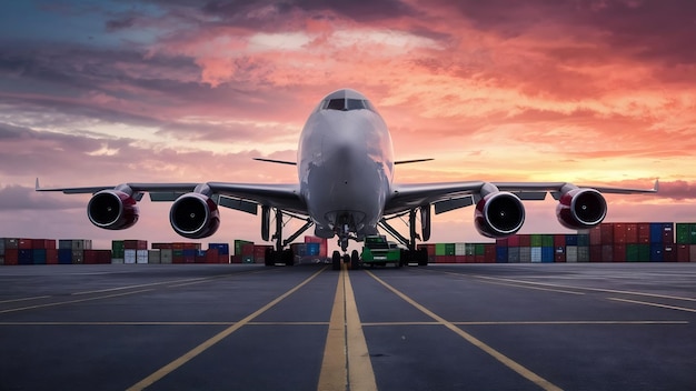 Contenedor industrial para empresas de logística y transporte de aviones de importación y exportación