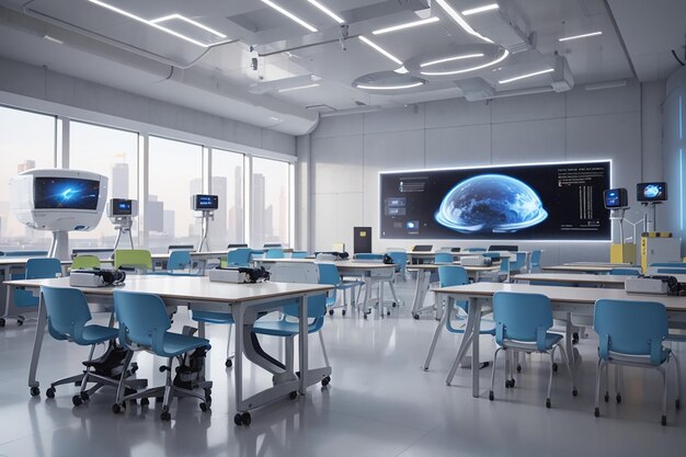Contenido generado por IA en recursos futuristas para el aula El poder de la automatización