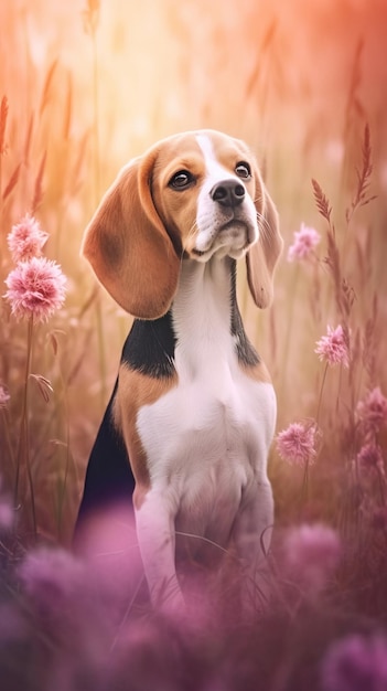 Contenido Perro Beagle en la hierba