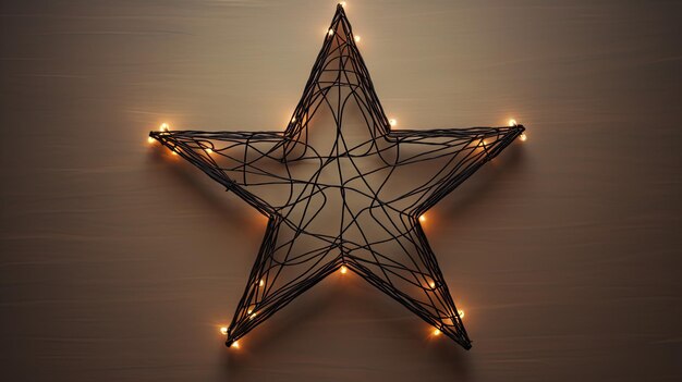 Contorno de estrella de metal