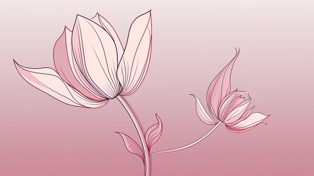 Contorno de la flor del tulipán convertible en SVG