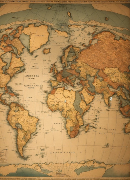Contorno del mapa del mundo