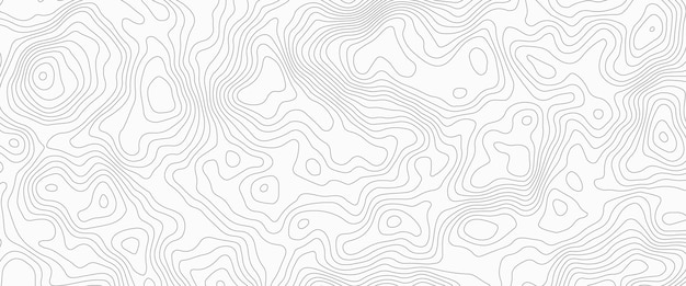 Contorno de mapa topográfico de fondo Topografía y geografía de mapa cuadrícula de fondo abstracto