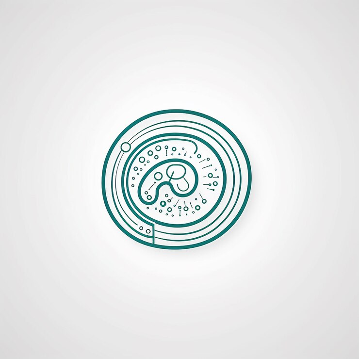 Foto contorno médico icono de la línea del estómago