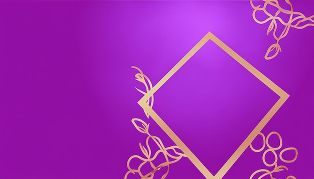 Contorno roxo e dourado desenho de luxo decoração de papel de parede de fundo