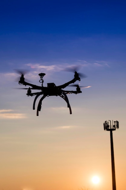 Foto control de antena con uso del dron