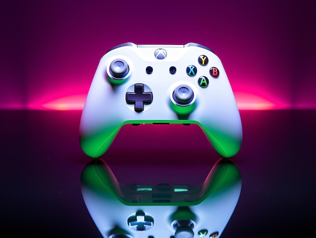 un controlador de videojuegos blanco