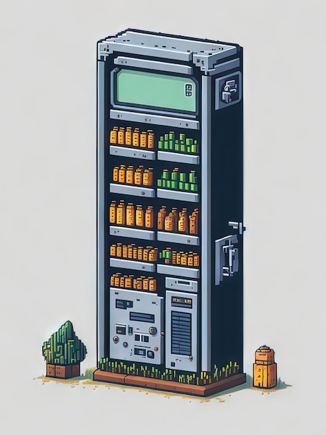 Conveniencia en la carretera Arte de píxeles de 64 bits inspirado en Stardew Valley