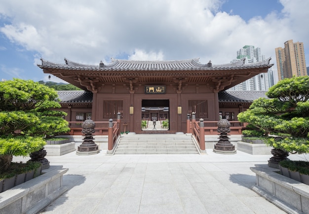 Convento de Chi lin, templo de estilo de la dinastía Tang, Hong Kong