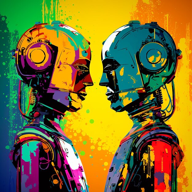 conversação entre robôs