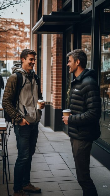 Foto conversaciones entre hombres