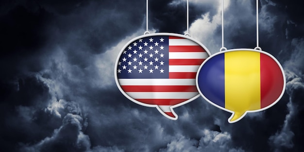 conversaciones de negociación comercial de comunicación de estados unidos y rumania d rednering