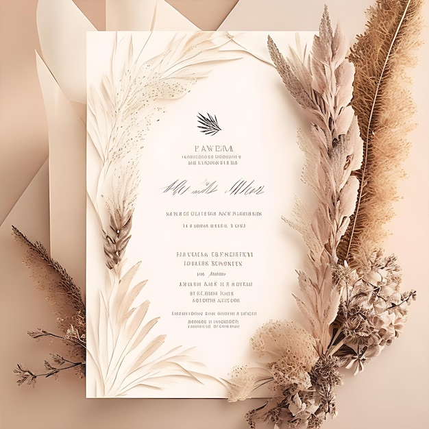 Convidado para o casamento de Bohol Chic Pampas Grass