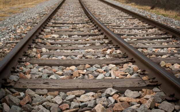 Cooble-Steinstraße mit alten Eisenbahnschienen