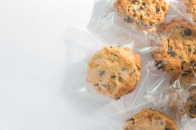 Cookie in Plastikverpackung