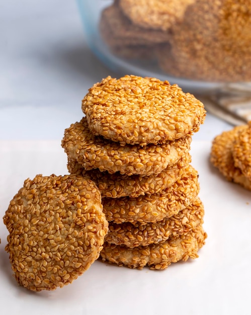 Cookies de El Fitr Festa Islâmica. Cookies egípcios "Kahk El Eid" nome turco; Kahke