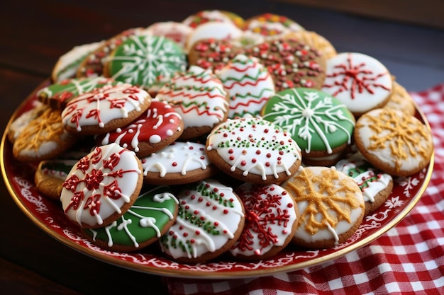 Cookies de Natal de Festa Alegre