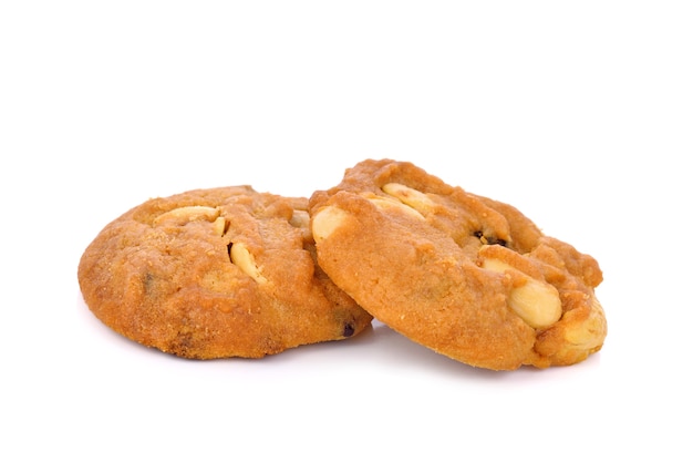 Cookies isoliert auf Leerraum