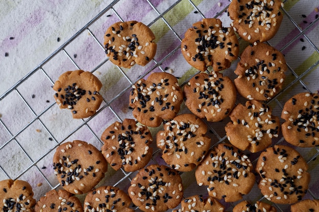 Cookies en la rejilla de enfriamiento